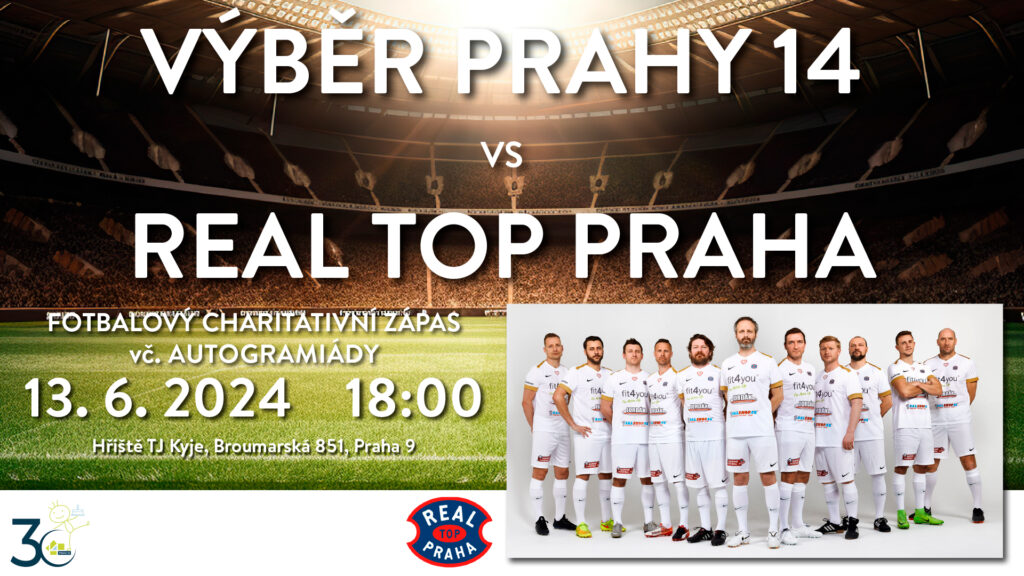 Charitativní utkání sportovních hvězd Real Top Praha